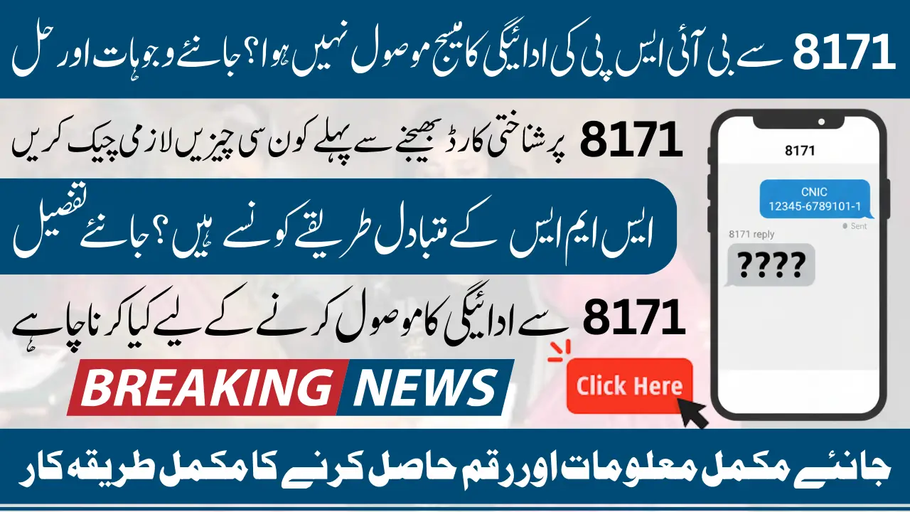BISP 8171 SMS Not Received Issue And Alternative Methods To Check Status for Beneficiaries