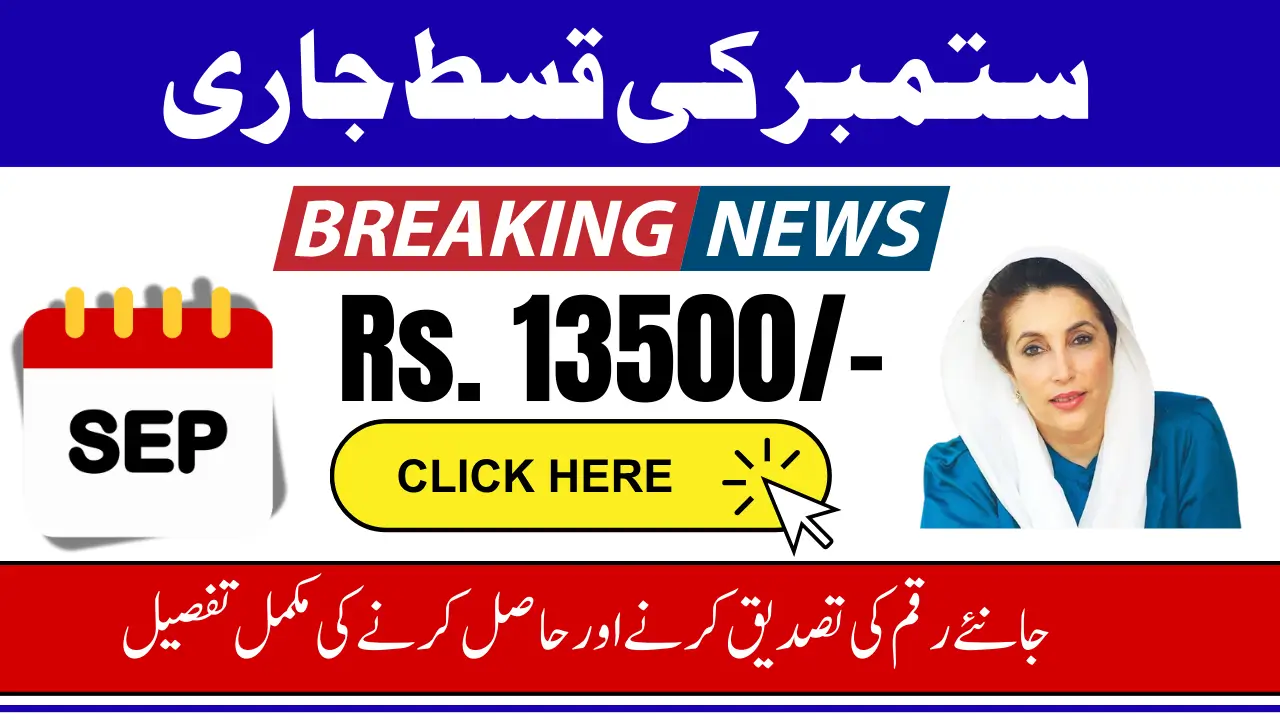 BISP 8171 Payment Resumption September 2025 – Step-by-Step Method To Check Eligibility And Receive 13500